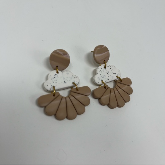 CLAY STATEMENT DROP EARRINGS - Picture 8 of 12